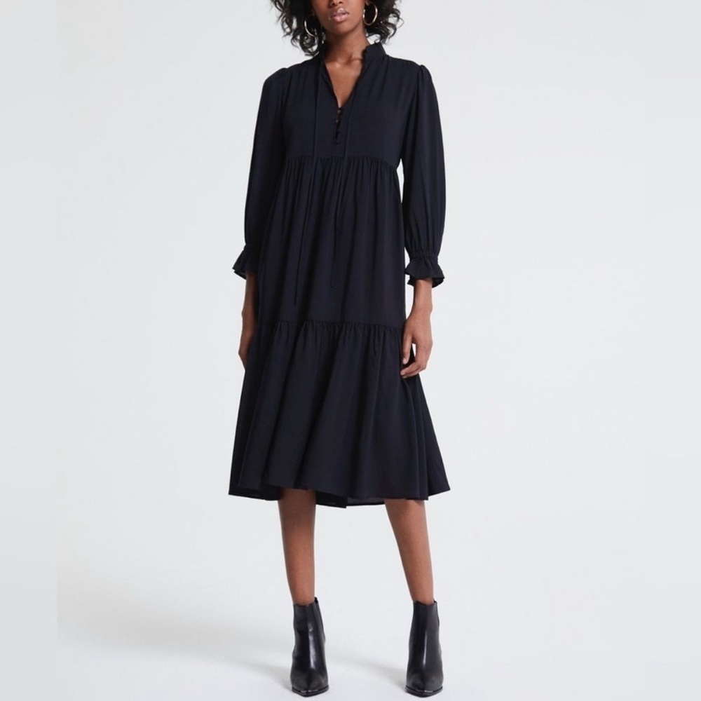 Adriano Goldschmied AG Celeste Tiered Midi Dress